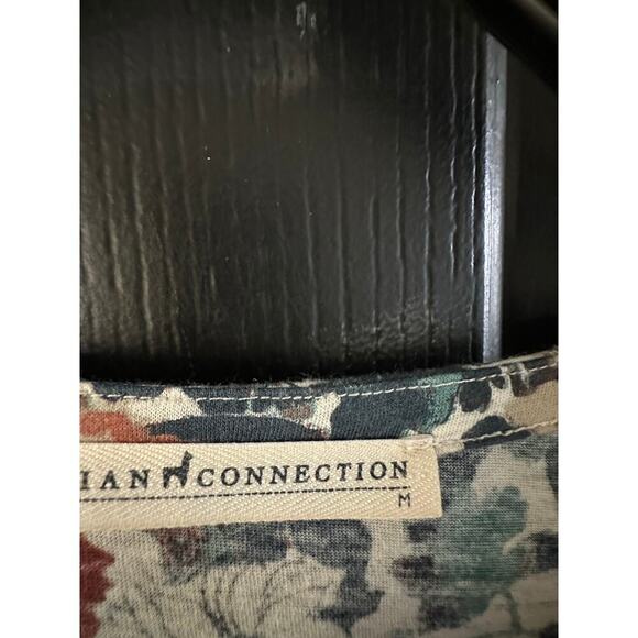 Peruvian Connection Floral Long Sleeve Button Baby Doll Dress Size Medium - Picture 3 of 9